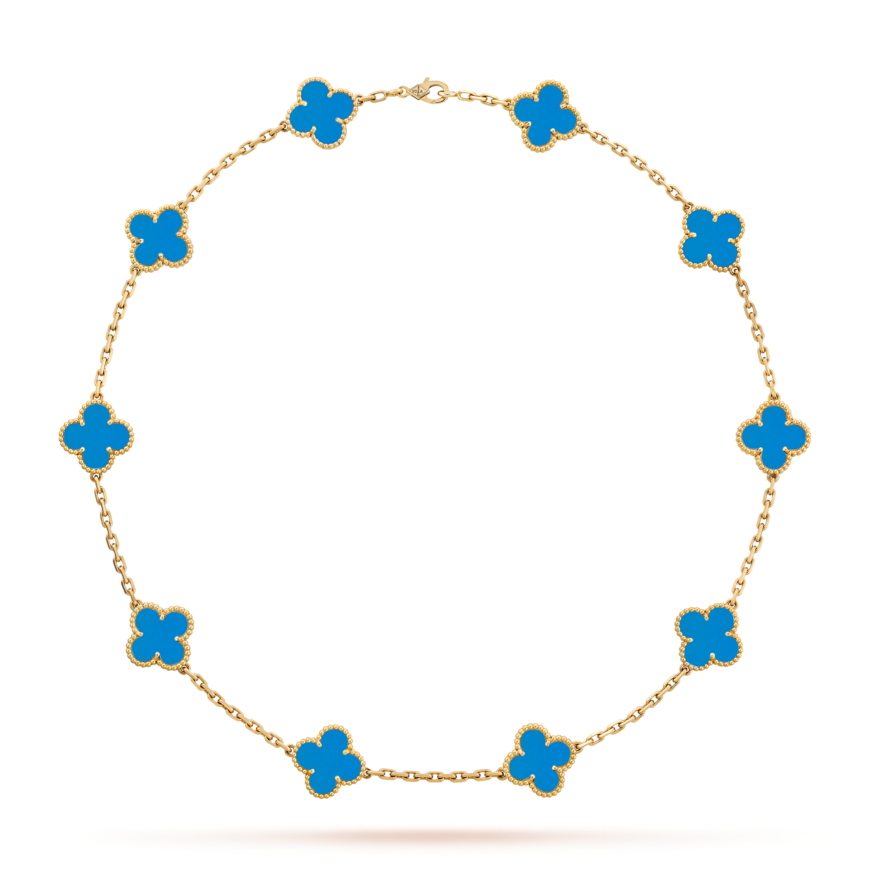 COLLANA A QUADRIFOGLIO 10 MOTIVI | BLU REALE