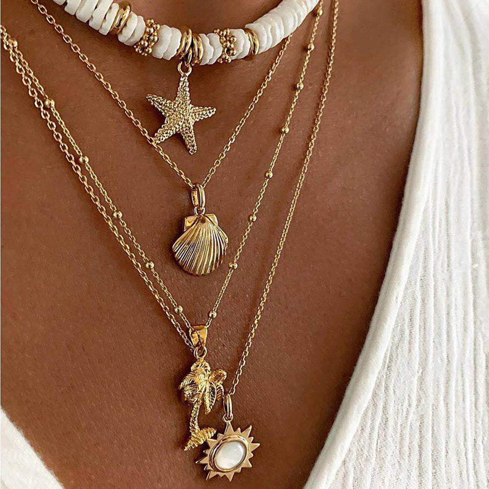 BEACH NECKLACE | GOLD